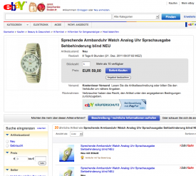 Hybrid-Landing-Page bei eBay
