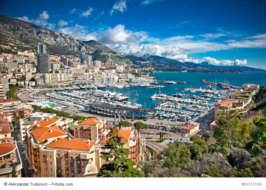 Panoramic view of  Monte Carlo.